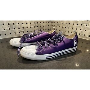 Skicks‎ Northwestern University Purple Canvas Low Top Lace Up Sneakers Unisex